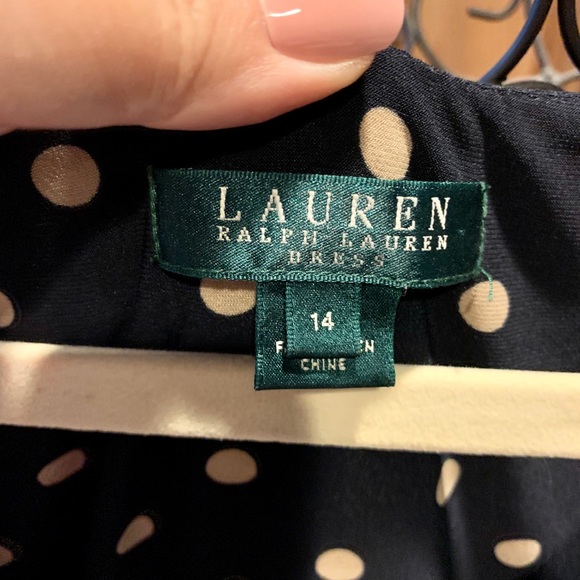 Lauren by Ralph Lauren, Polka Dot Jersey Dress - Picture 7 of 8